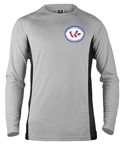 Long Sleeve Gray Performance With Black Side Insert